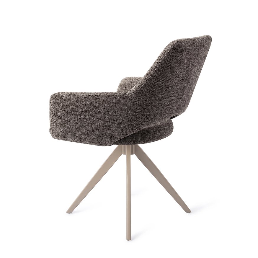 Yanai Amazing Grey Eetkamerstoel Turn Beige
