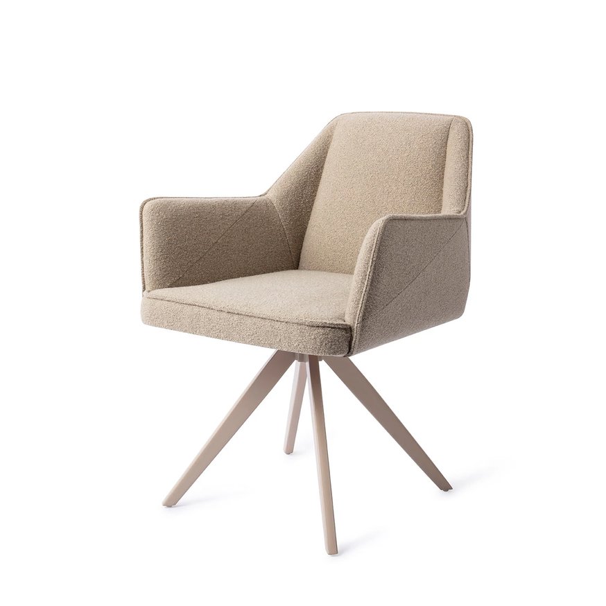 Tome Great Greige Eetkamerstoel Turn Beige
