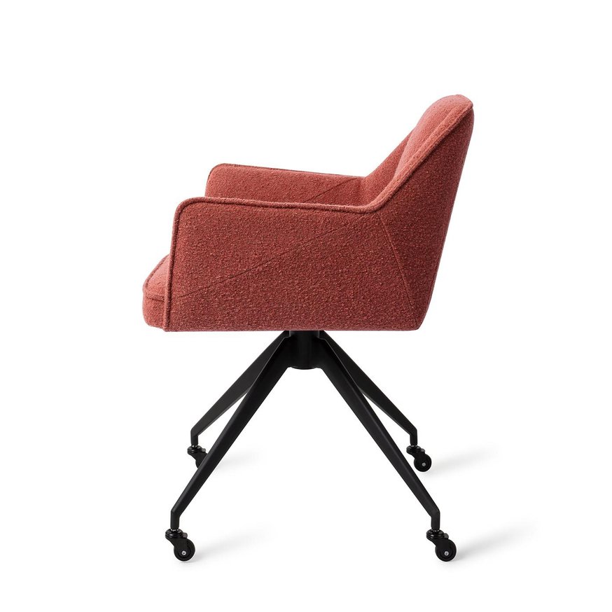 Tome Shabby Saffron Eetkamerstoel Glide Black