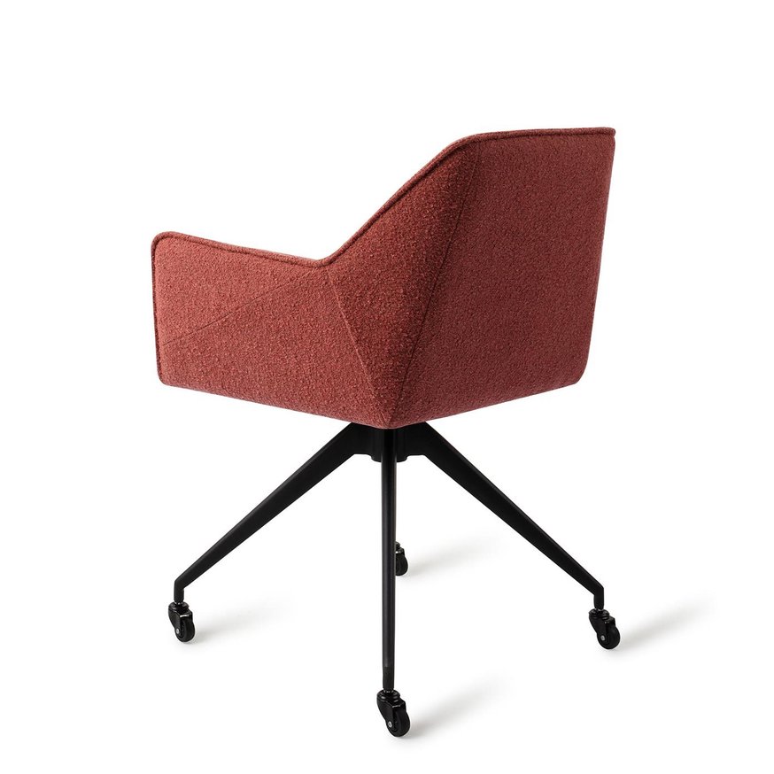 Tome Shabby Saffron Eetkamerstoel Glide Black