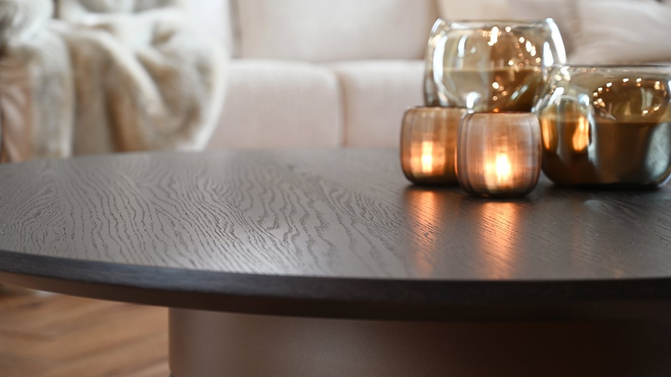 Eleganzi Salontafel Rond Eiken