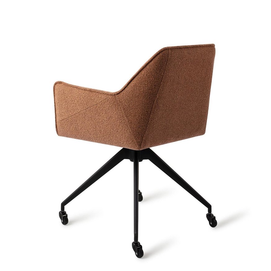 Tome Cinnamon Bun Eetkamerstoel Glide Black