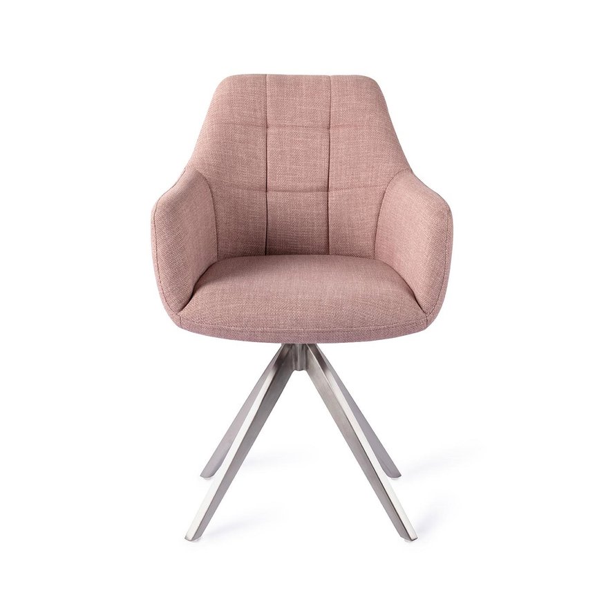 Noto VIntage Rose Eetkamerstoel Turn Steel