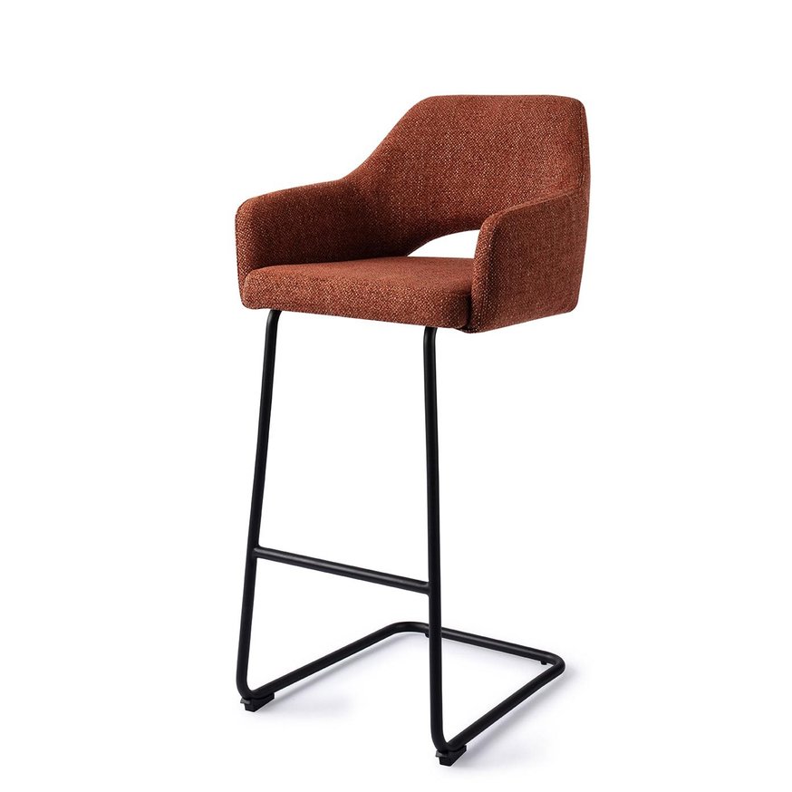 Yanai Tuscan Terra Barkruk Arch Black (H)