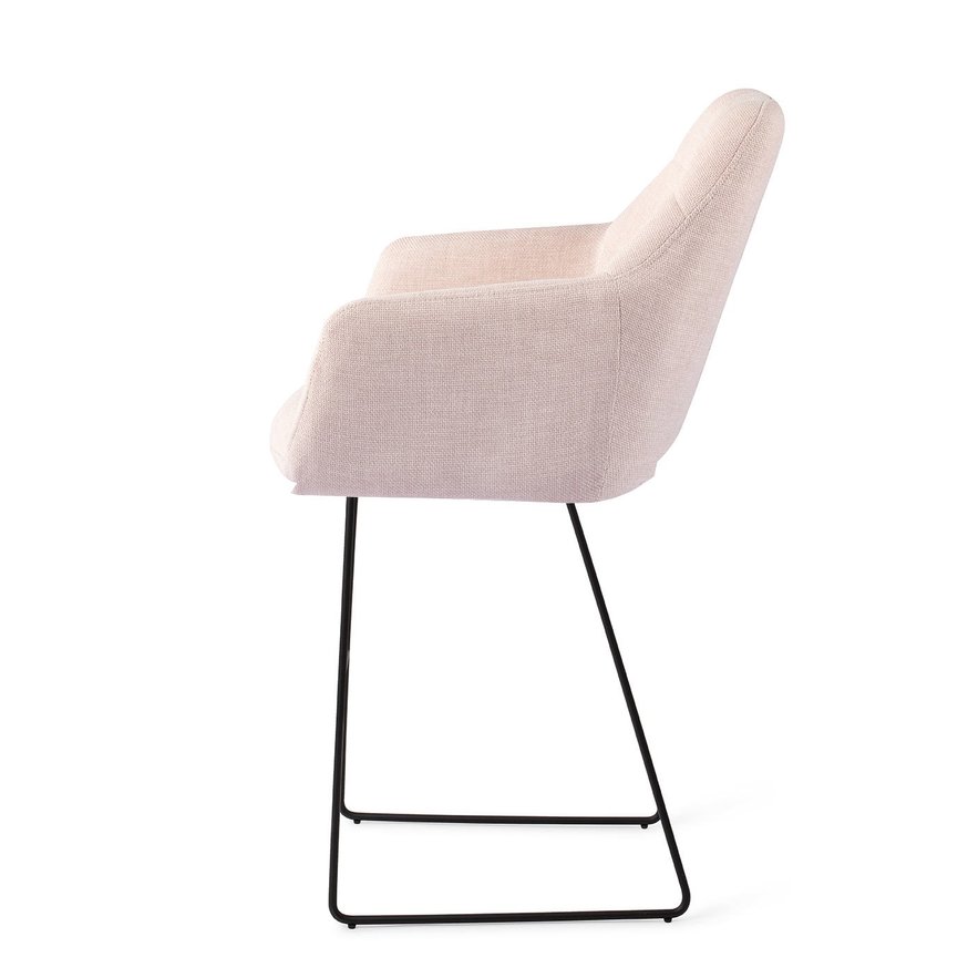 Noto Petal Pink Barkruk Slide Black (H)