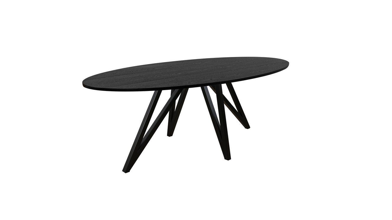 Riga Eettafel Ovaal Eiken
