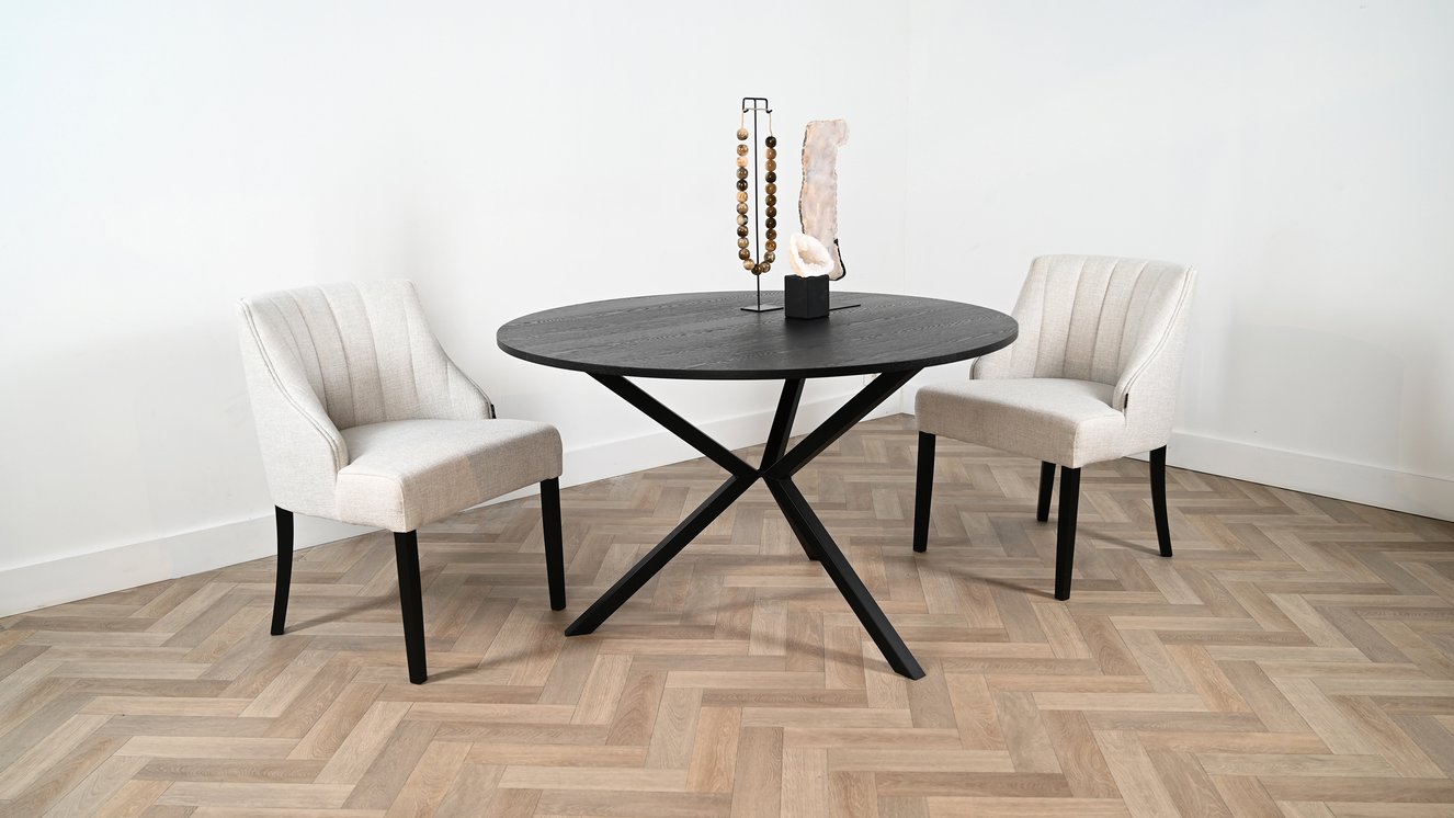 Romi Eettafel Rond Eiken