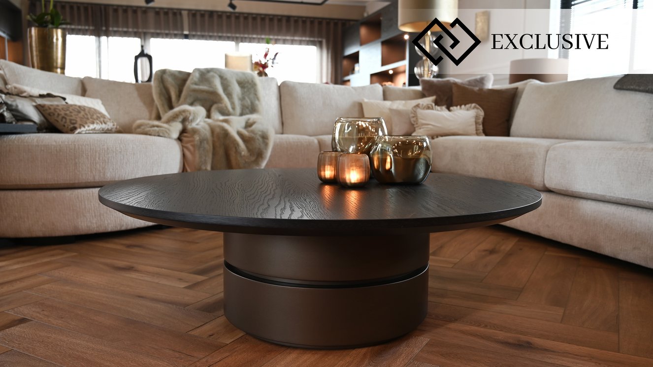 Eleganzi Salontafel Rond Eiken