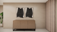 Eiken dressoir staand op poot met 3 deuren | PUUUR