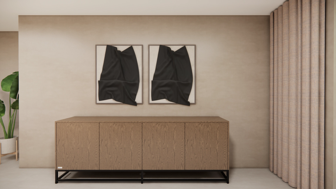 Thompson Dressoir 4-deurs Staand Eiken