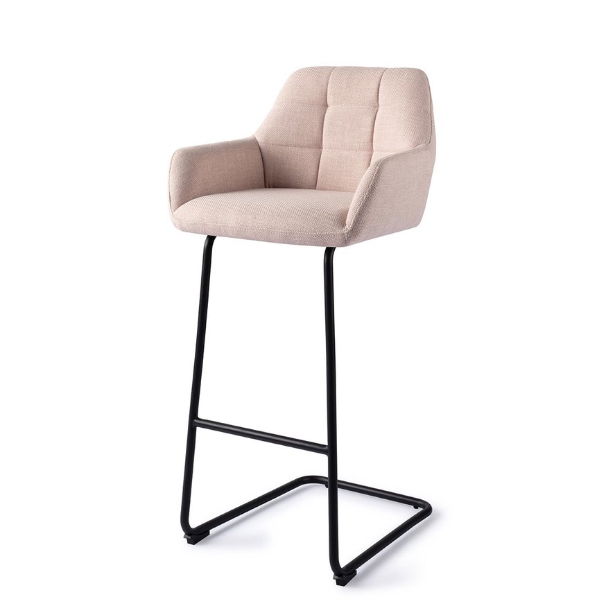 Noto Petal Pink Barkruk Arch Black (H)