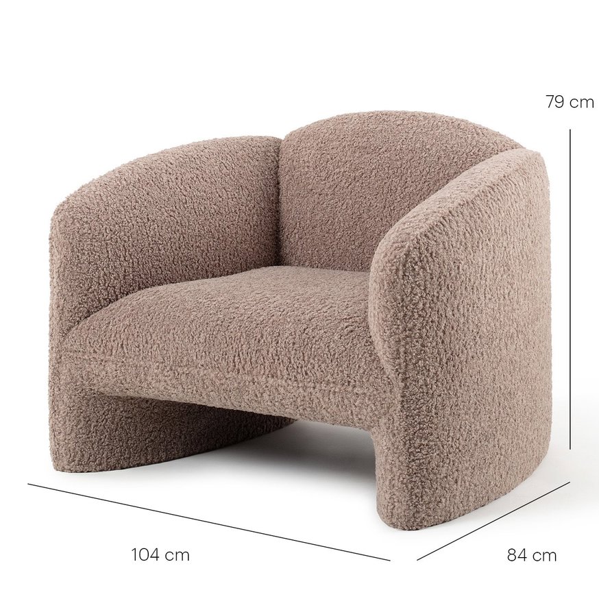 Nachii Plush Mud Fauteuil