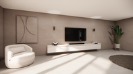 PUUUR Interiors | Rockefeller | Hangend TV meubel | 4 kleppen | MDF