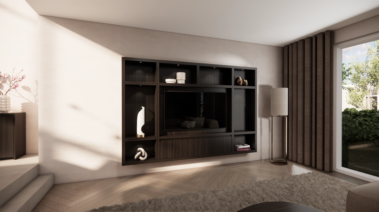 Cinewall	Como Hangend Eiken Piccolo b270xh180cm