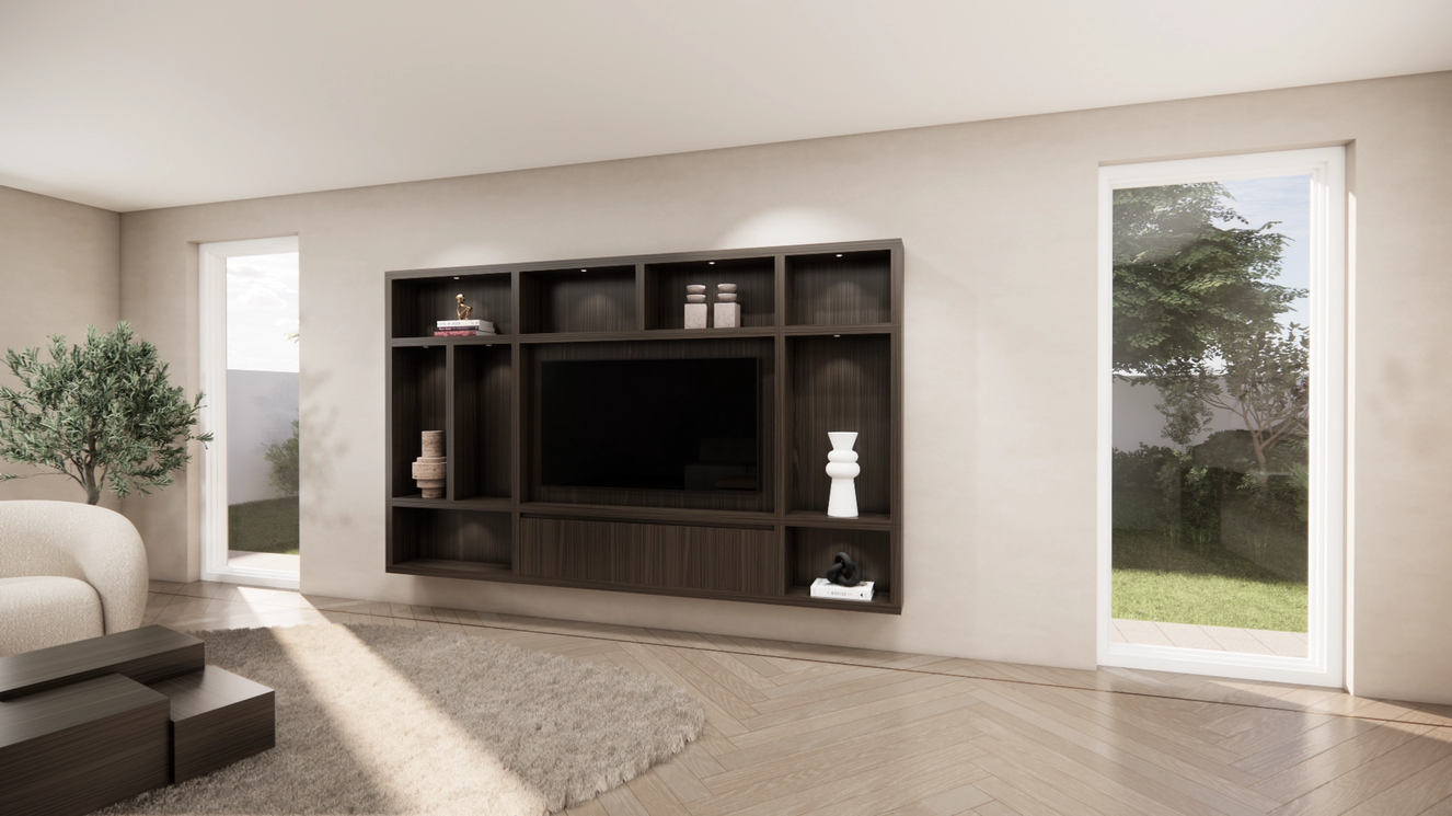 Cinewall	Como Hangend Eiken Medio b300xh180cm