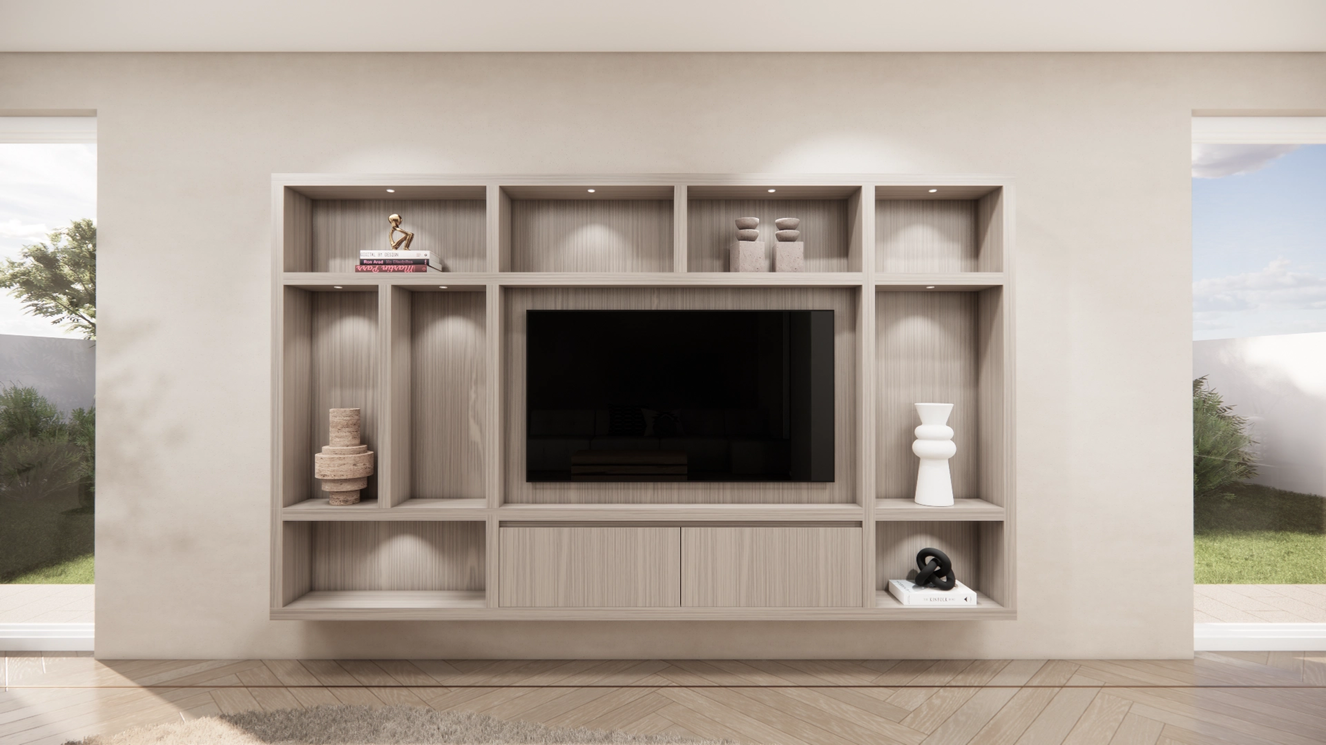 Cinewall	Como Hangend Eiken Medio b300xh180cm