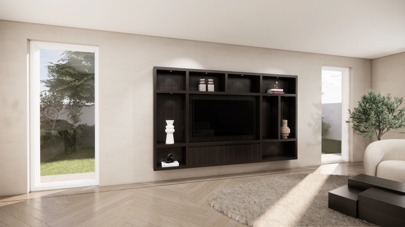 Cinewall	Como Hangend Eiken Medio b300xh180cm