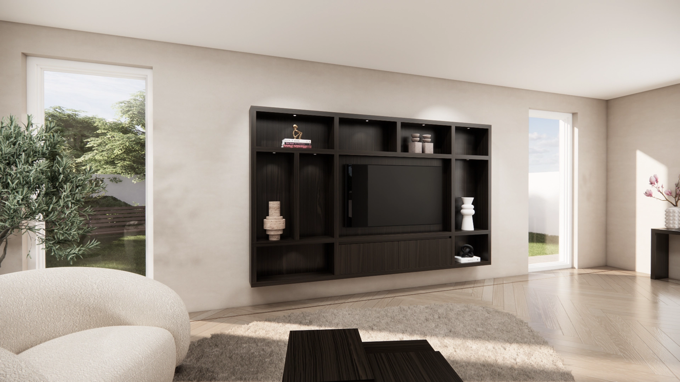 Cinewall	Como Hangend Eiken Medio b300xh180cm