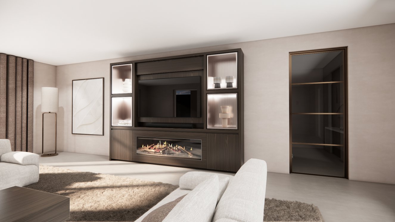 Cinewall	Grace Queen-size 280-340	cm Eiken Kalfire	E-ONE