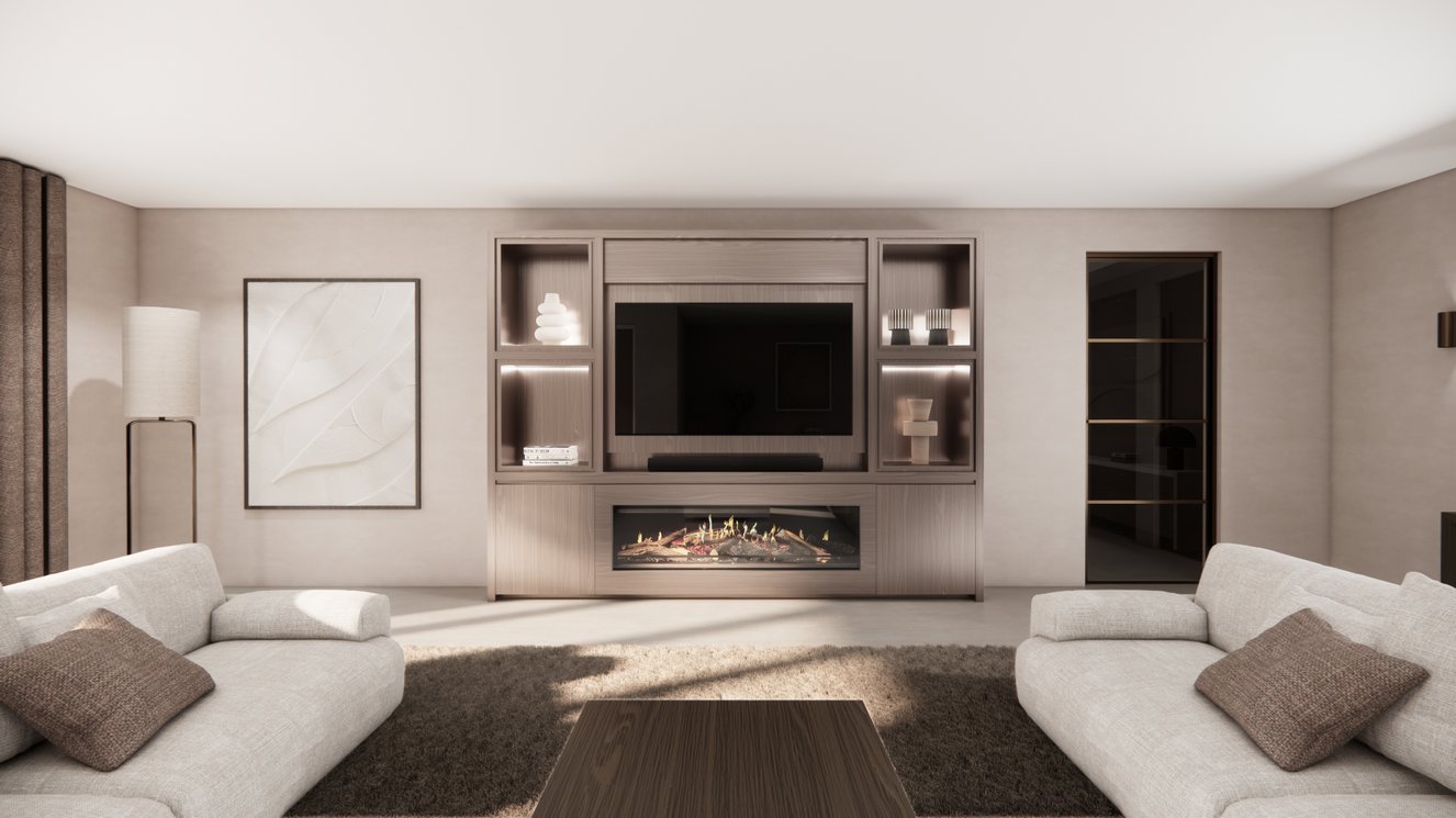 Cinewall	Grace Queen-size 280-340	cm Eiken Kalfire	E-ONE