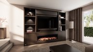 Andrew Cinewall Queen-size 280-340 cm Eiken British Fires 160cm
