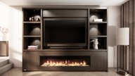 Andrew Cinewall Queen-size 280-340 cm Eiken Dimplex 74inch