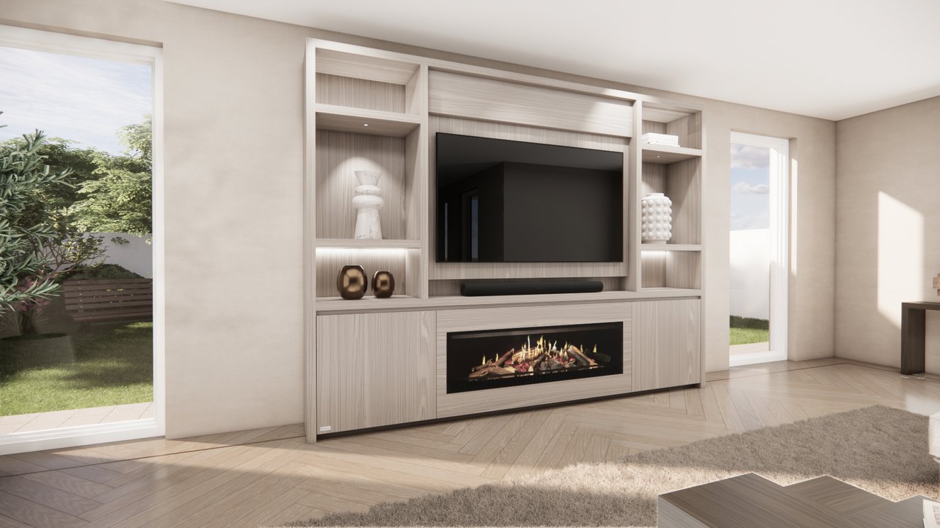 Cinewall	Hudson Queen-size 280-340	cm Eiken Kalfire	E-SERIE