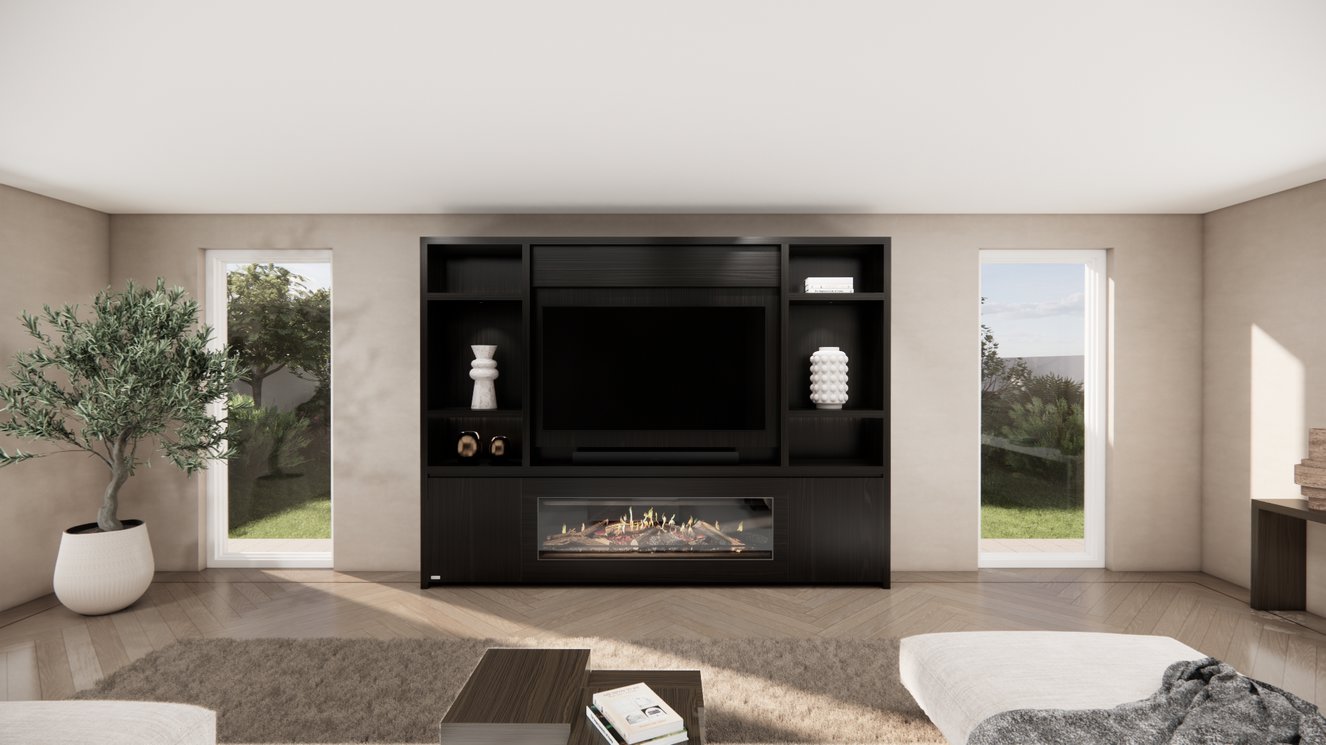 Cinewall	Hudson Queen-size 280-340	cm Eiken Kalfire	E-ONE