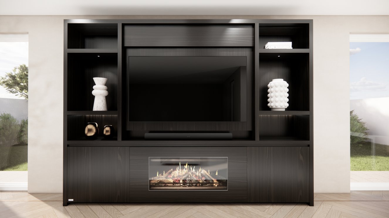 Cinewall	Hudson Queen-size 280-340	cm Eiken Kalfire	E-ONE