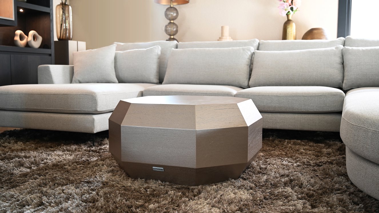 Asscher Salontafel Diamond Eiken