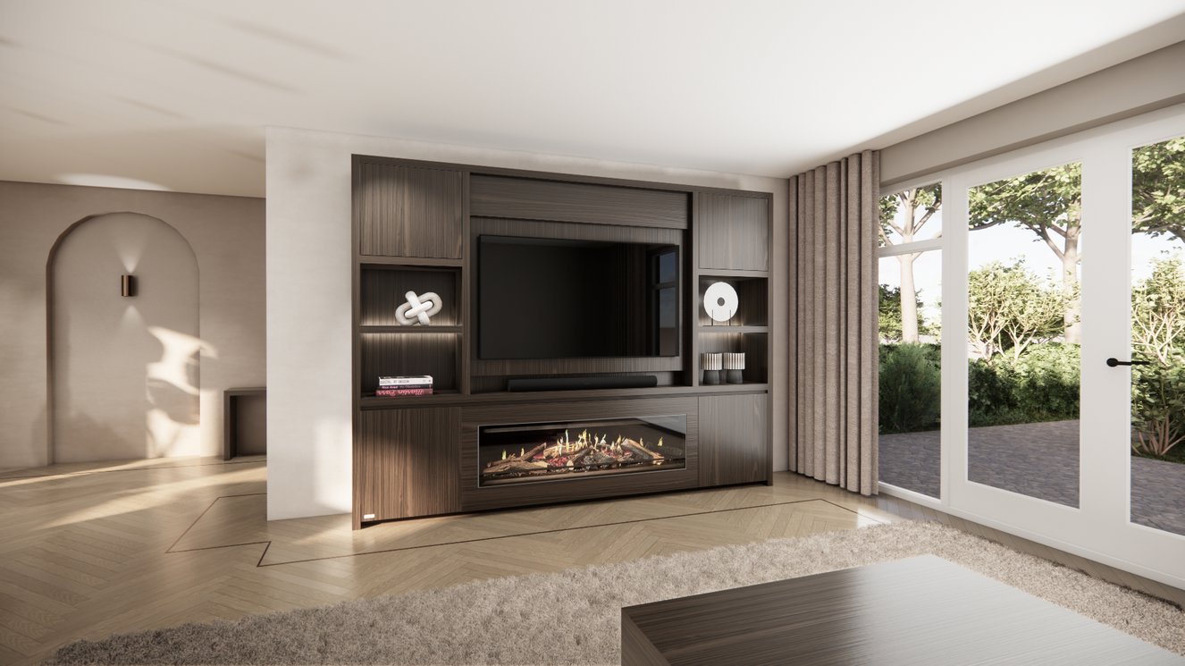 Cinewall	Franklin Queen-size 280-340	cm Eiken Kalfire	E-ONE