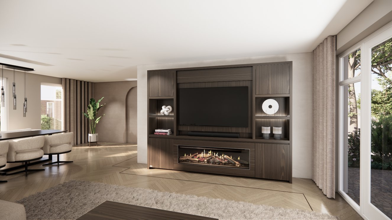 Cinewall	Franklin Queen-size 280-340	cm Eiken Kalfire	E-ONE