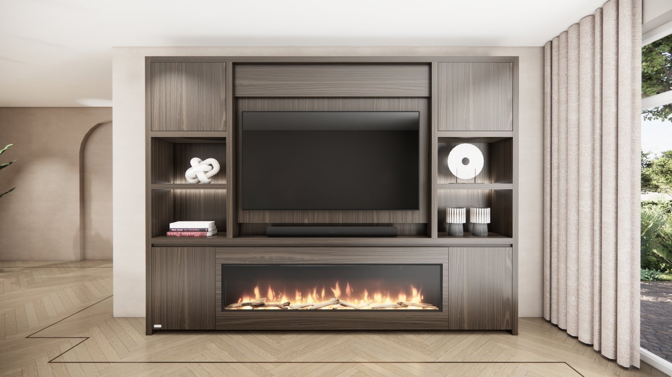 Cinewall	Franklin Queen-size 280-340	cm Eiken Dimplex