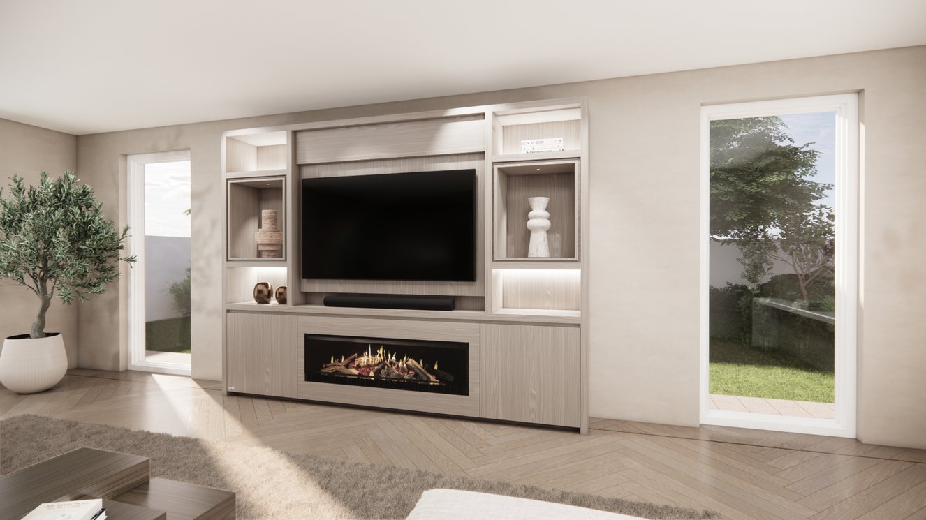 Cinewall	Cole Queen-size 280-340	cm Eiken Kalfire	E-SERIE