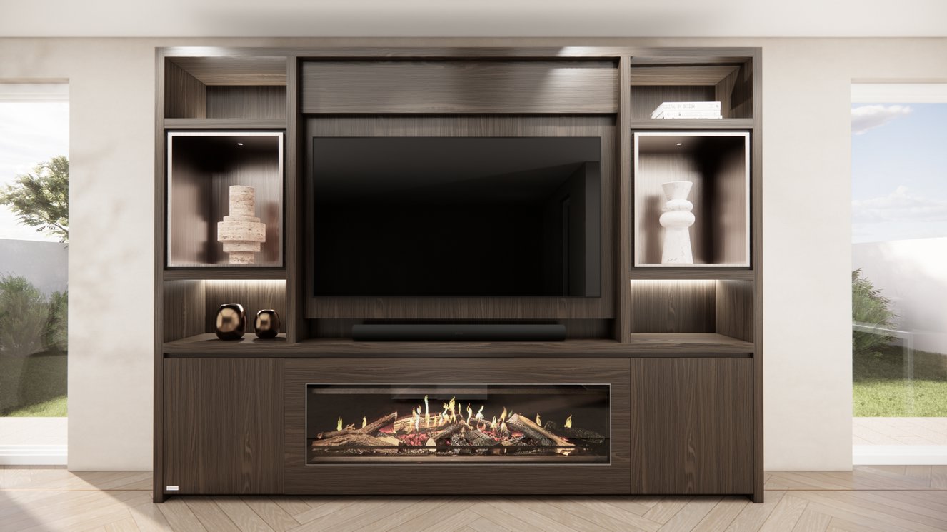 Cinewall	Cole Queen-size 280-340	cm Eiken Kalfire	E-ONE