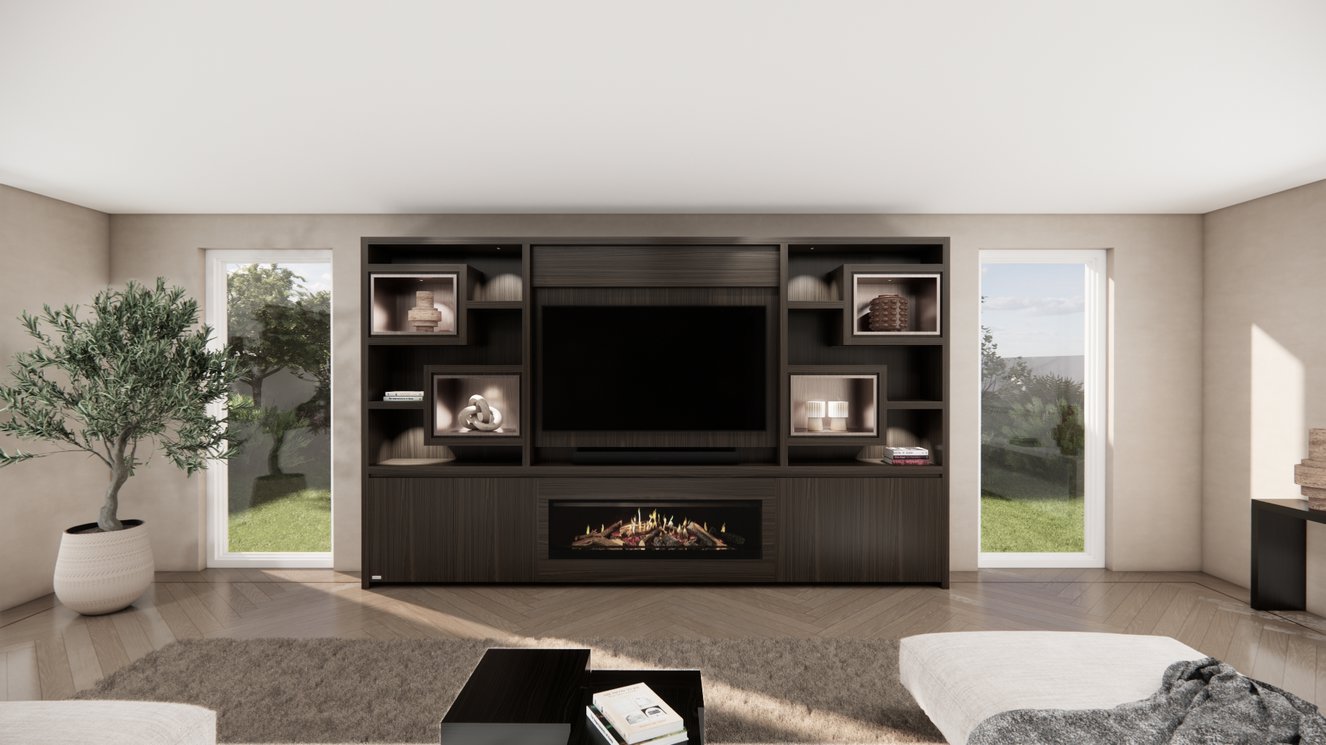 Cinewall	Monroe King-size 350-410	cm Eiken Kalfire	E-SERIE