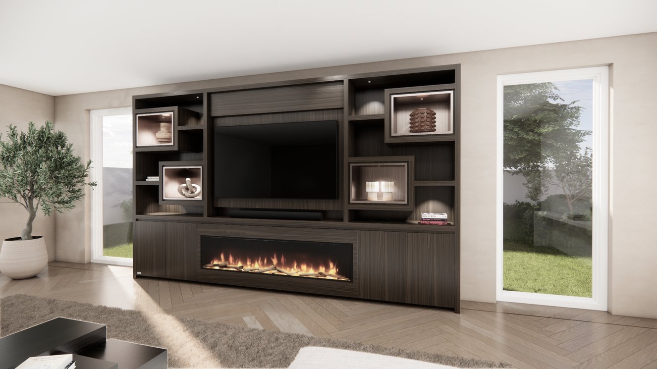 Cinewall	Monroe King-size 350-410	cm Eiken Dimplex