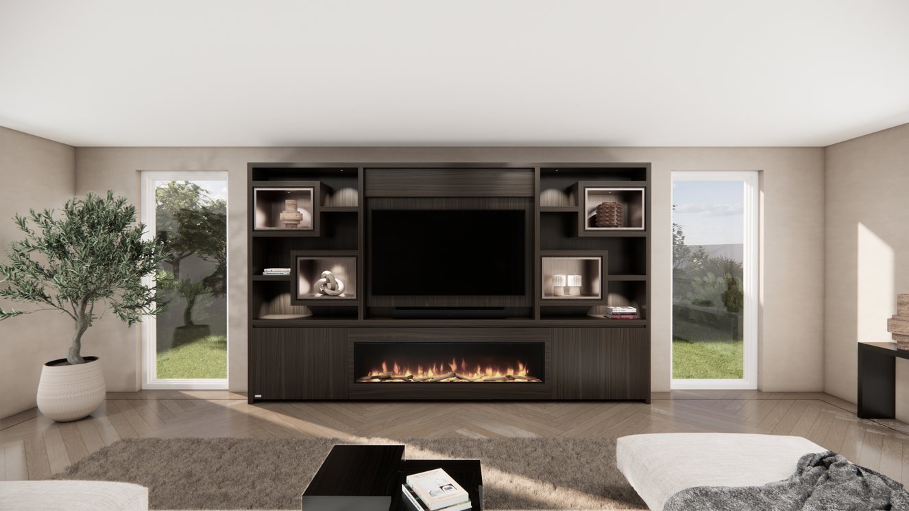 Cinewall	Monroe King-size 350-410	cm Eiken Dimplex