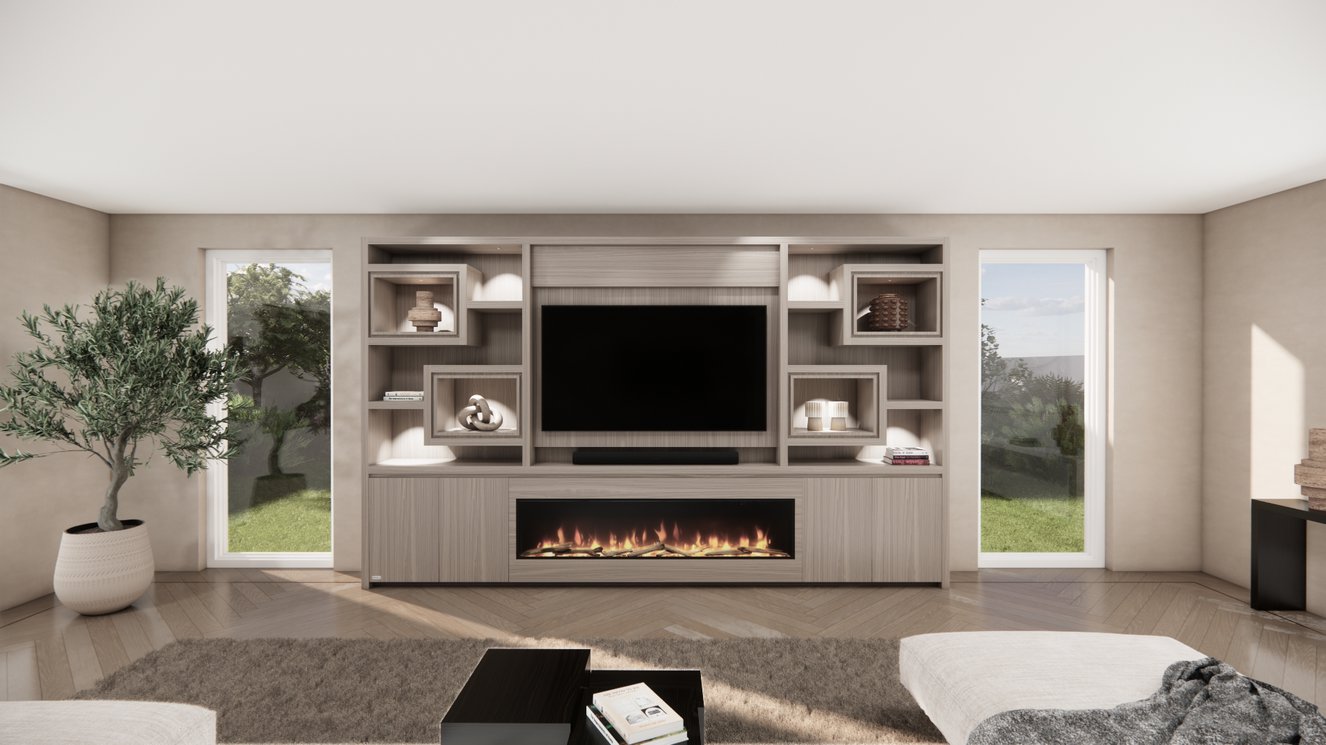 Cinewall	Monroe King-size 350-410	cm Eiken Dimplex