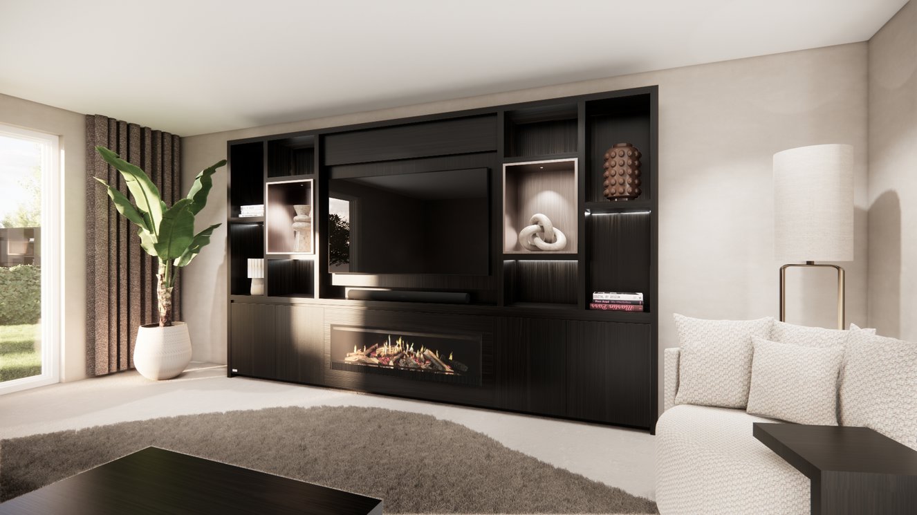 Cinewall	Cole King-size 350-410	cm Eiken Kalfire	E-SERIE