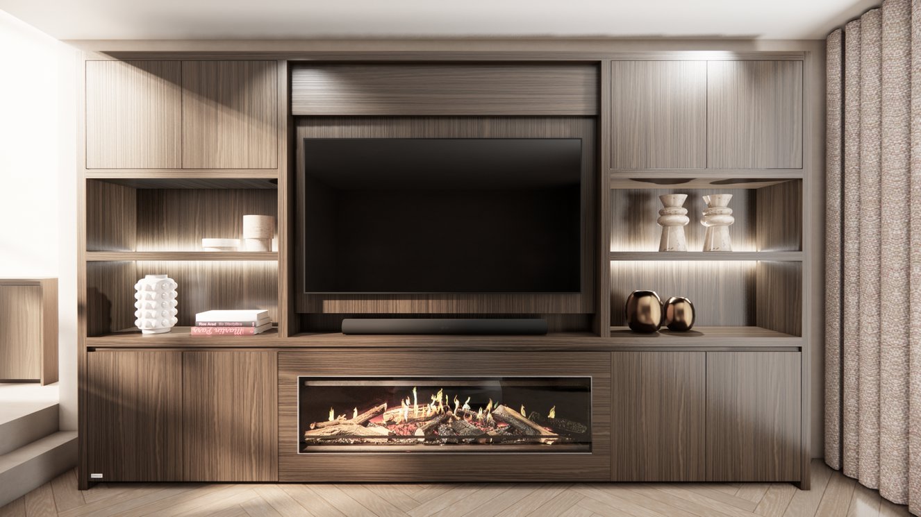 Cinewall	Franklin King-size 350-410	cm Eiken Kalfire	E-ONE