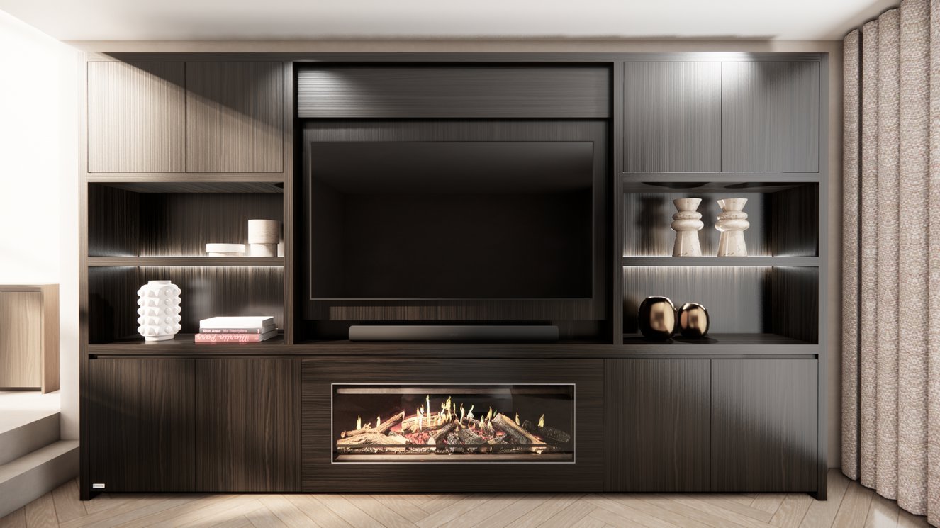 Cinewall	Franklin King-size 350-410	cm Eiken Kalfire	E-ONE