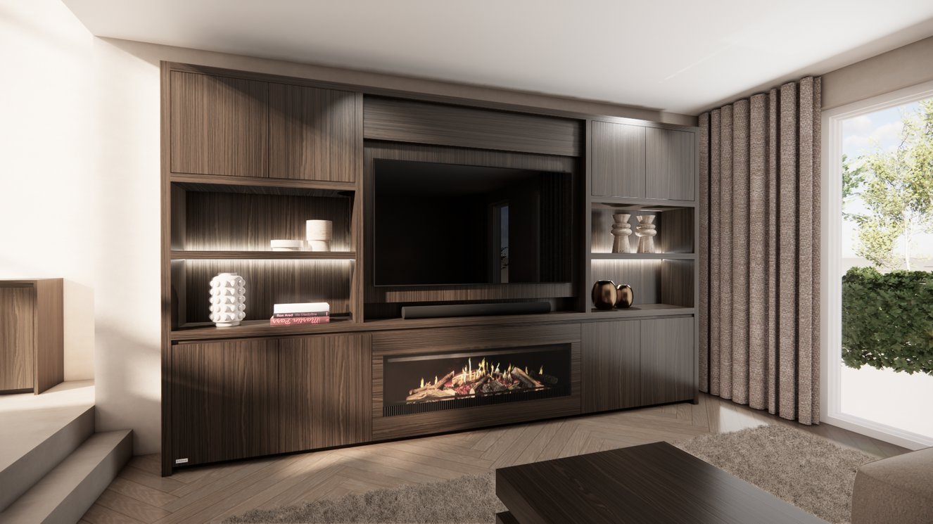 Cinewall	Franklin King-size 350-410	cm Eiken Kalfire	E-SERIE