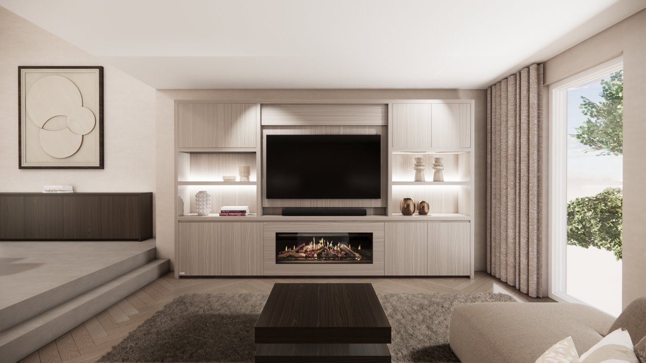 Cinewall	Franklin King-size 350-410	cm Eiken Kalfire	E-SERIE