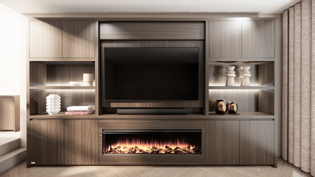 Cinewall	Franklin King-size 350-410	cm Eiken British	Fires