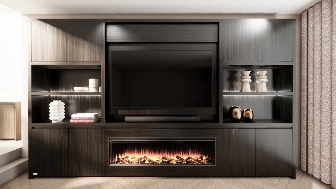 Cinewall	Franklin King-size 350-410	cm Eiken British	Fires