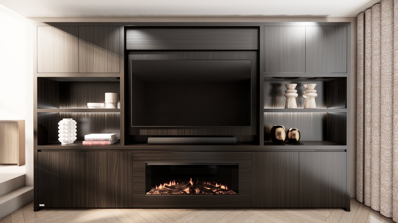 Cinewall	Franklin King-size 350-410	cm Eiken British	Fires
