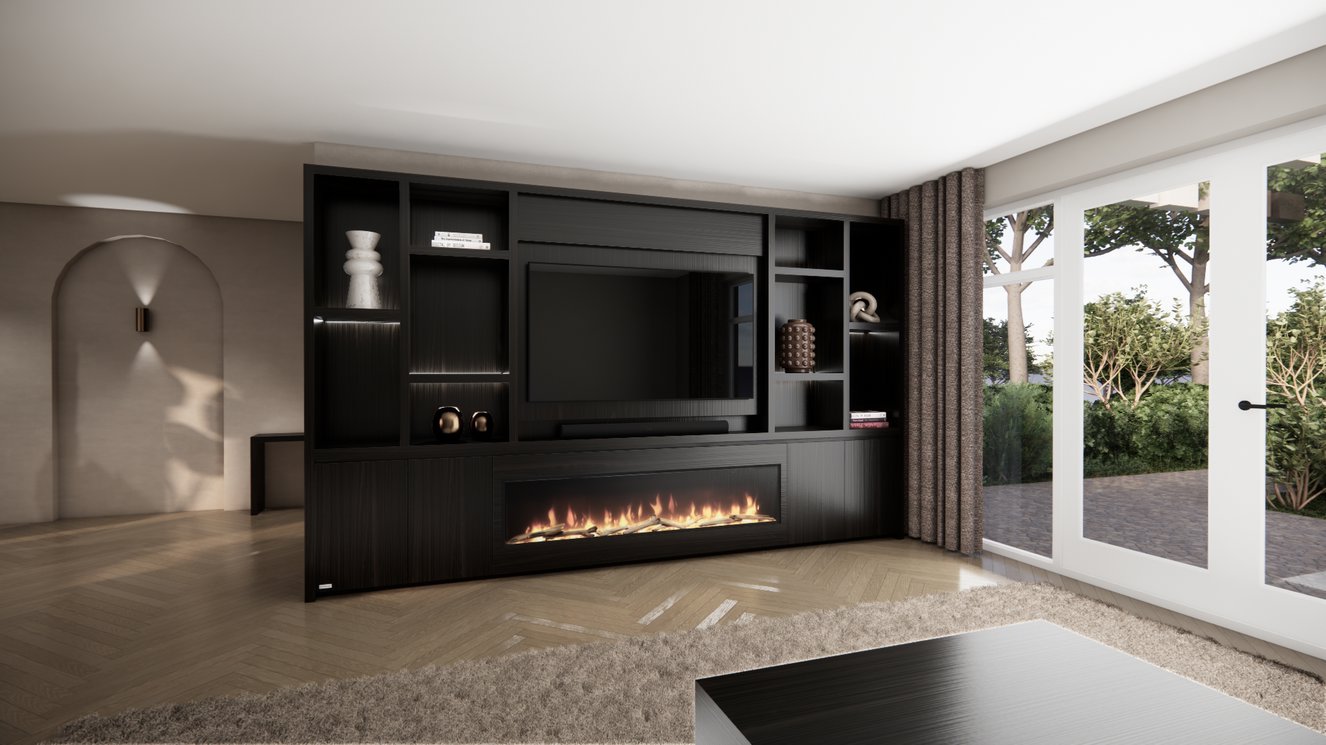 Cinewall	Hudson King-size 350-410	cm Eiken Dimplex