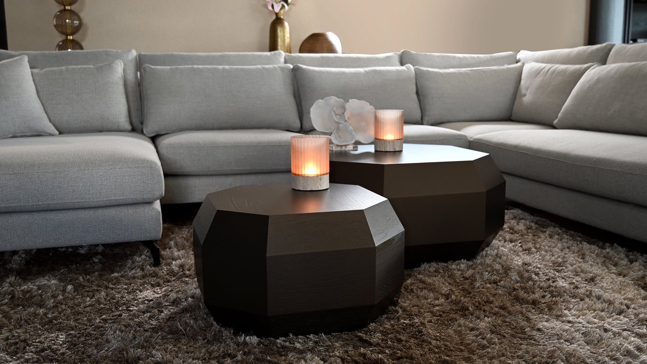 Diamond	Double Salontafelset Eiken	en	MDF