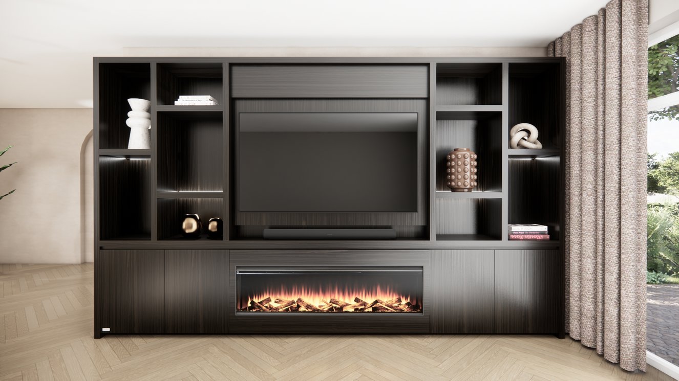 Cinewall	Hudson King-size 350-410	cm Eiken British	Fires